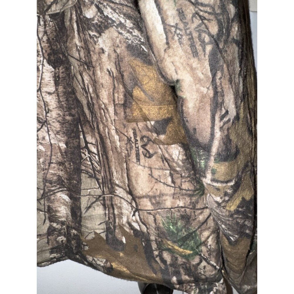 Mossy Oak Camouflage Break Up Herter’s Jacket Full Zip-Up And Snap Size XL - Picture 9 of 13